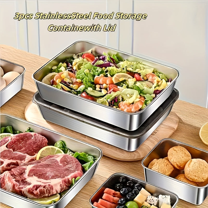 Stainless Steel Sealed Food Storage Box – Airtight Container for Grains, Dried Fruits & Kitchen Storage