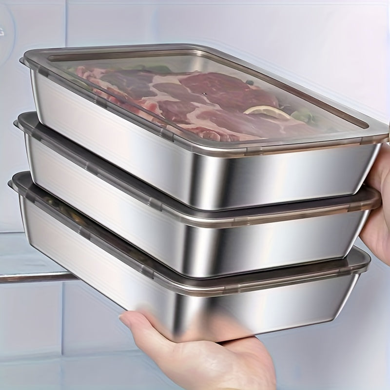 Stainless Steel Sealed Food Storage Box – Airtight Container for Grains, Dried Fruits & Kitchen Storage