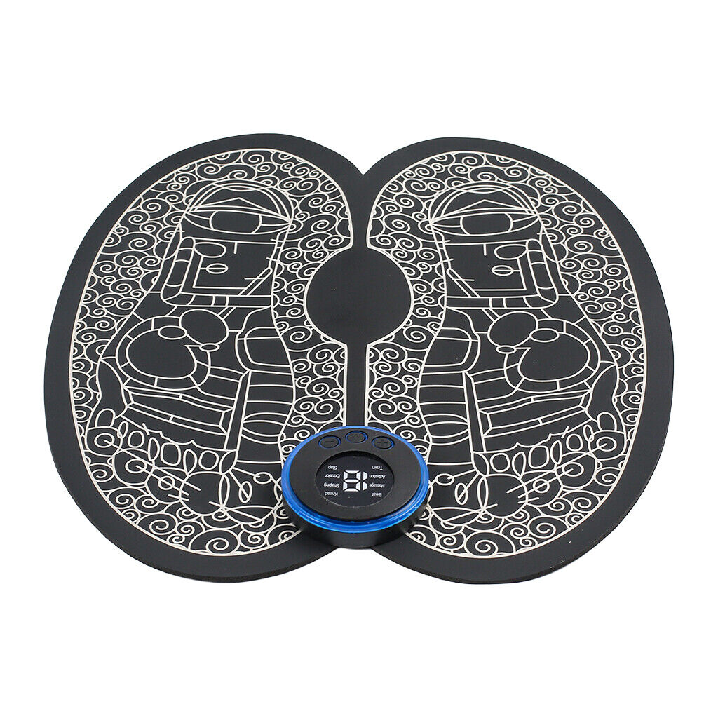 EMS Foot Massager Mat Electric Pad Blood Muscle Circulation Relief Pain LED USB