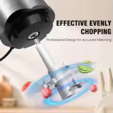 Fruit & Vegetable Chopper 2L Food Processor Small Meat Grinder Electric Dicer with 2 Speeds 4 Bi-Level Blades