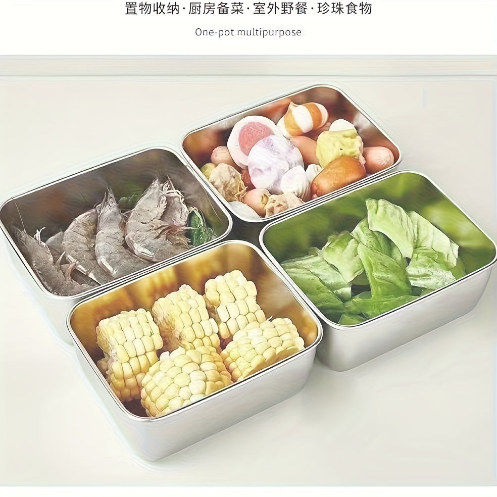 Stainless Steel Sealed Food Storage Box – Airtight Container for Grains, Dried Fruits & Kitchen Storage