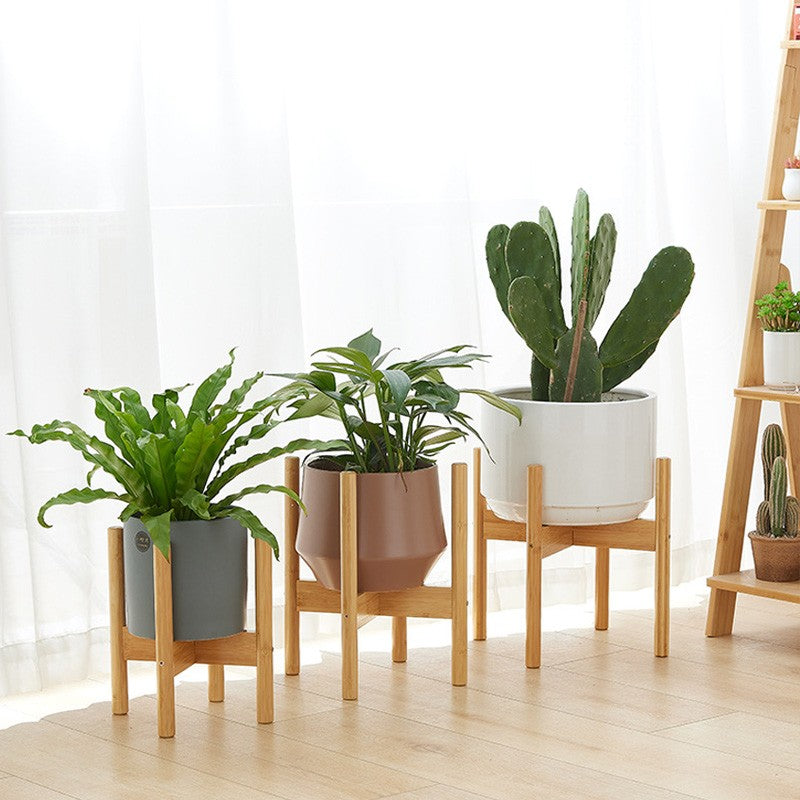 Large 35cm Indoor Plant Pot Stand Brown Tribal Cement 35cm Pot Holder Planter UK