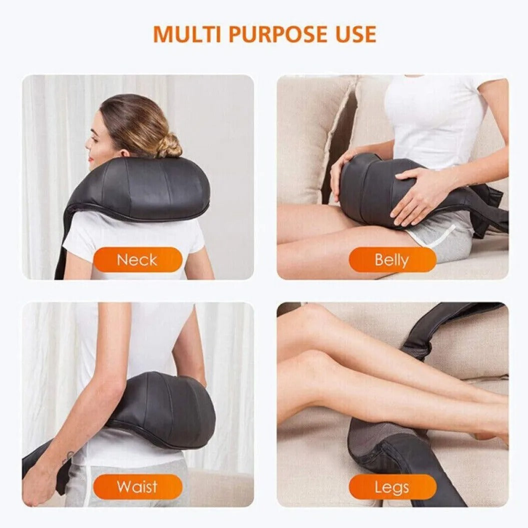 Wireless Neck And Back Massager Shiatsu Deep Kneading Massage