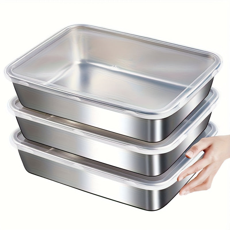 Stainless Steel Sealed Food Storage Box – Airtight Container for Grains, Dried Fruits & Kitchen Storage