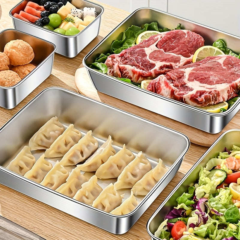 Stainless Steel Sealed Food Storage Box – Airtight Container for Grains, Dried Fruits & Kitchen Storage