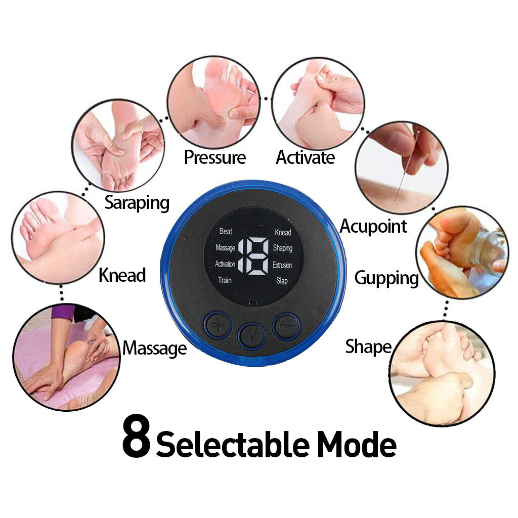 EMS Foot Massager Mat Electric Pad Blood Muscle Circulation Relief Pain LED USB