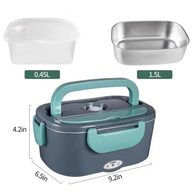 2-in-1 Electric Heated Lunch Box for Car & Home