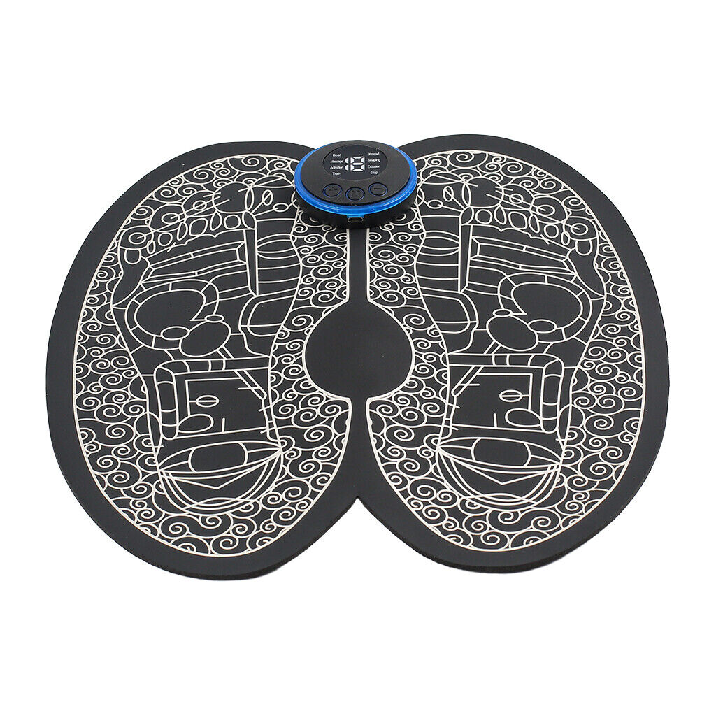 EMS Foot Massager Mat Electric Pad Blood Muscle Circulation Relief Pain LED USB