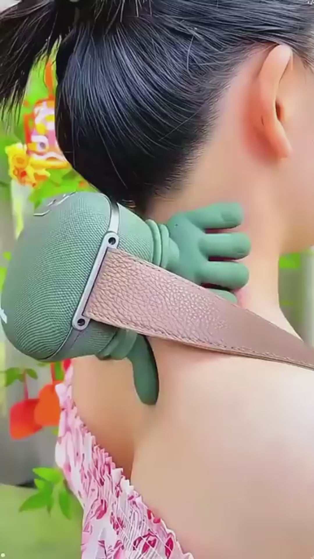 Bionic Finger Neck & Shoulder Massager, Wireless Cervical Trapezius Kneading Massage Shawl With Brushless Motor